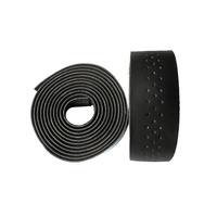 Handlebar Tape Imitation Leather 3 Hole self-stick Muqzi Black