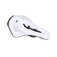 Saddle Mens with Ergonomic Cut Out - Snub Nose Padded White