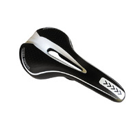 Saddle Mens Sport with Ergonomic Cut Out Padded Black/White