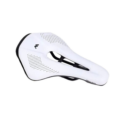 Saddle Mens with Ergonomic Cut Out - Snub Nose Padded White