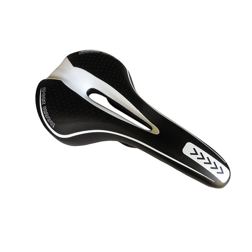 Saddle Mens Sport with Ergonomic Cut Out Padded Black/White